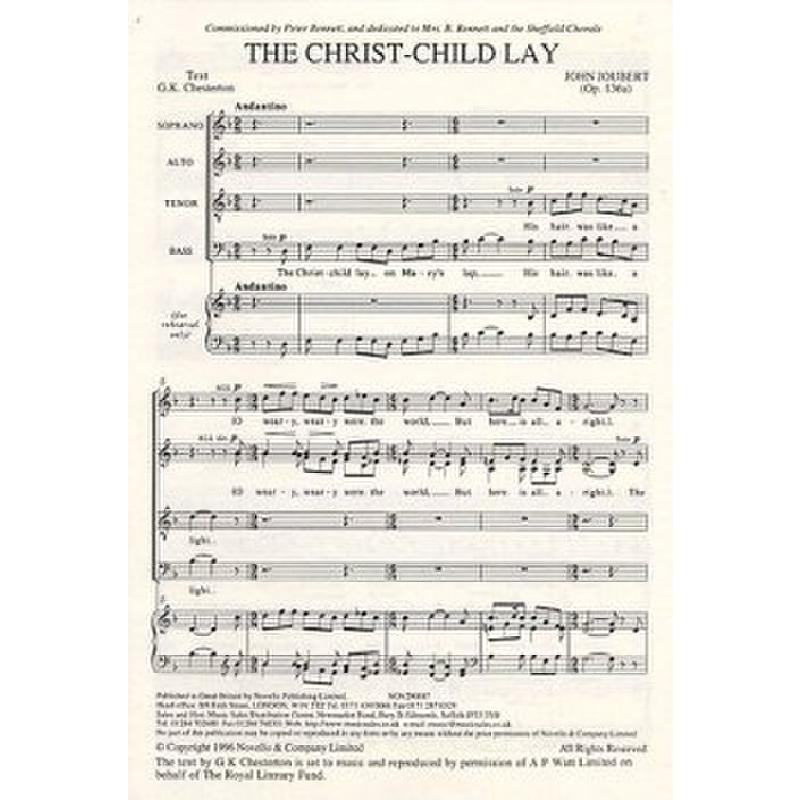 Titelbild für MSNOV 290687 - THE CHRISTCHILD
