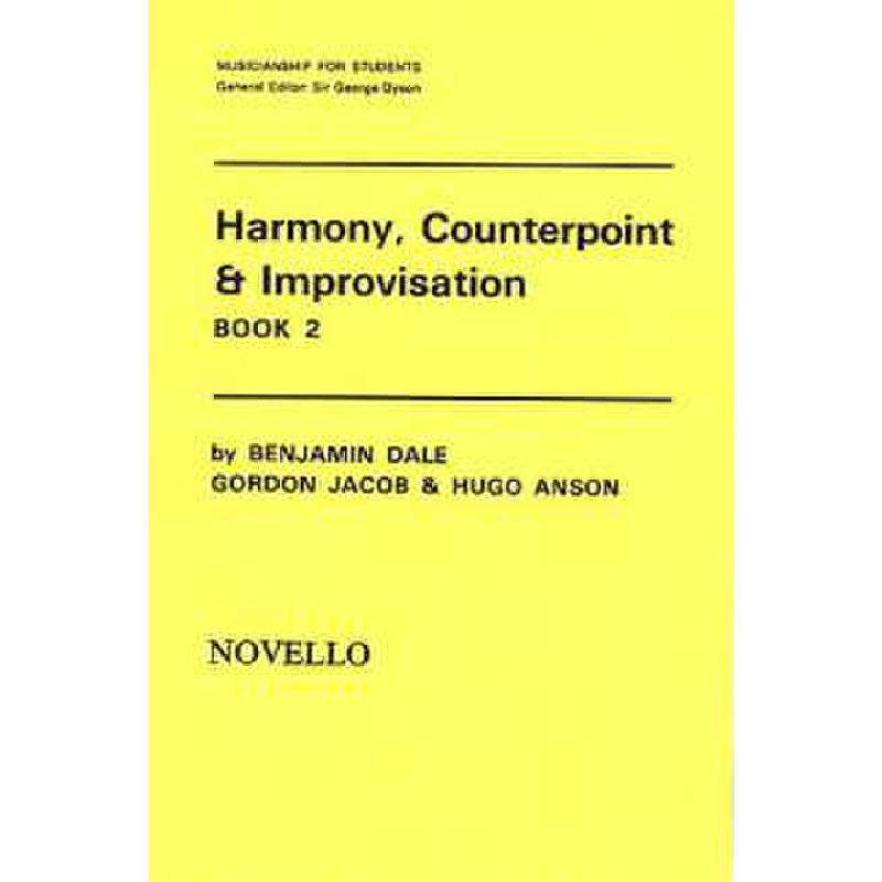Titelbild für MSNOV 630121 - HARMONY COUNTERPOINT + IMPROVISATION BOOK 2