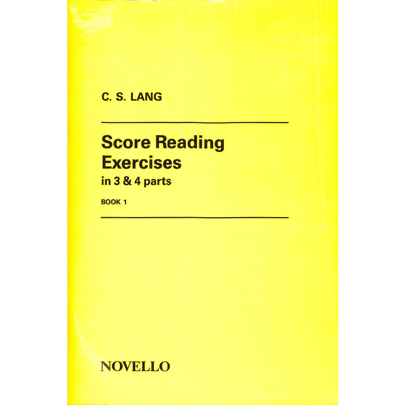 Titelbild für MSNOV 630123 - SCORE READING EXERCISES BOOK 1
