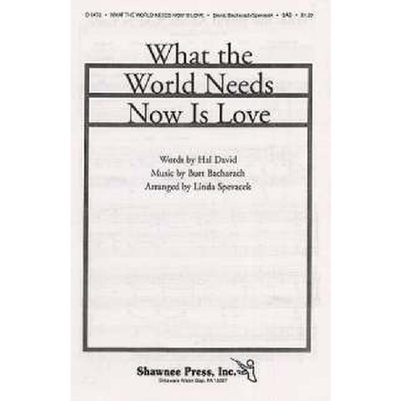 Titelbild für MSSP 12263 - WHAT THE WORLD NEEDSW IS LOVE