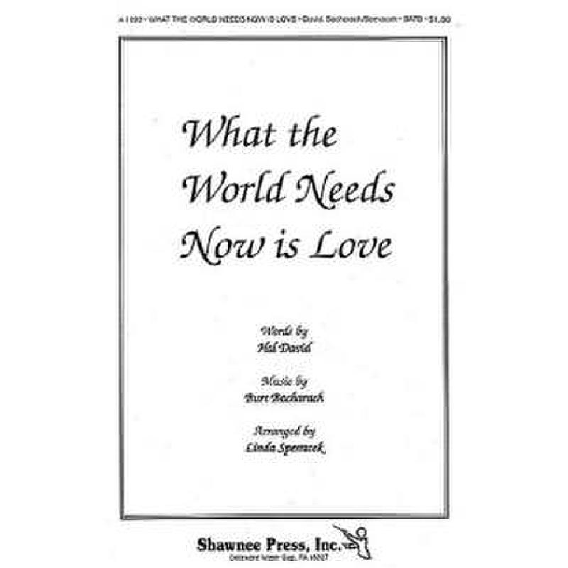 Titelbild für MSSP 12586 - WHAT THE WORLD NEEDS NOW IS LOVE
