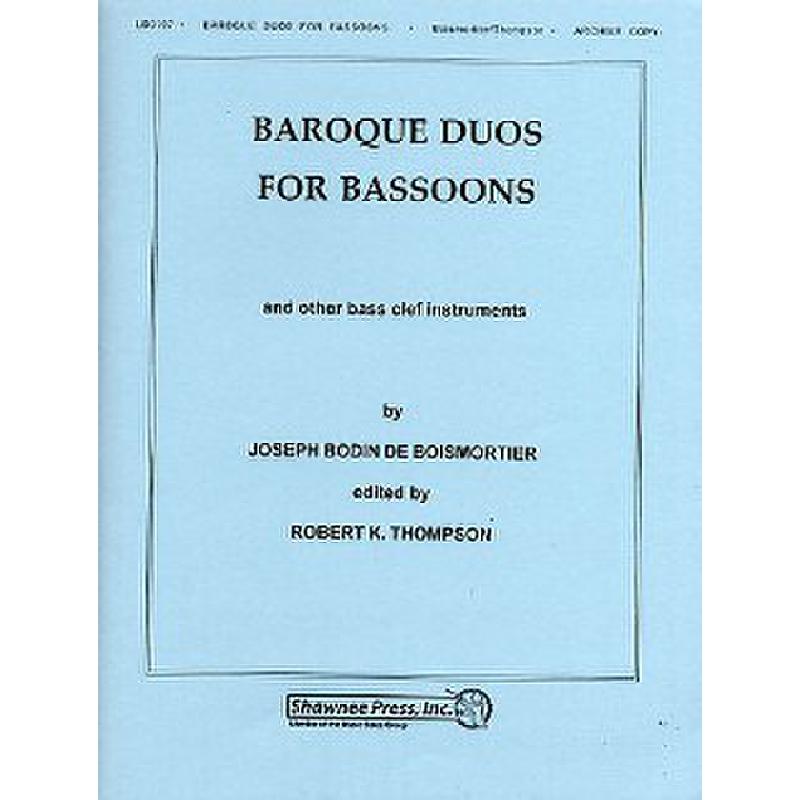 Titelbild für MSSP 16868 - BAROQUE DUOS FOR BASSOONS