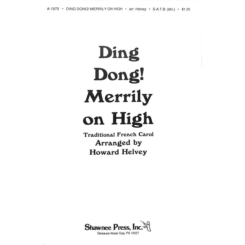 Titelbild für MSSP 20031 - DING DONG MERRILY ON HIGH