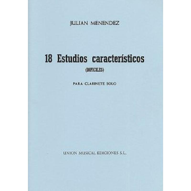 Titelbild für UME 20359 - DIECIOCHO ESTUDIOS CARACTERISTICOS