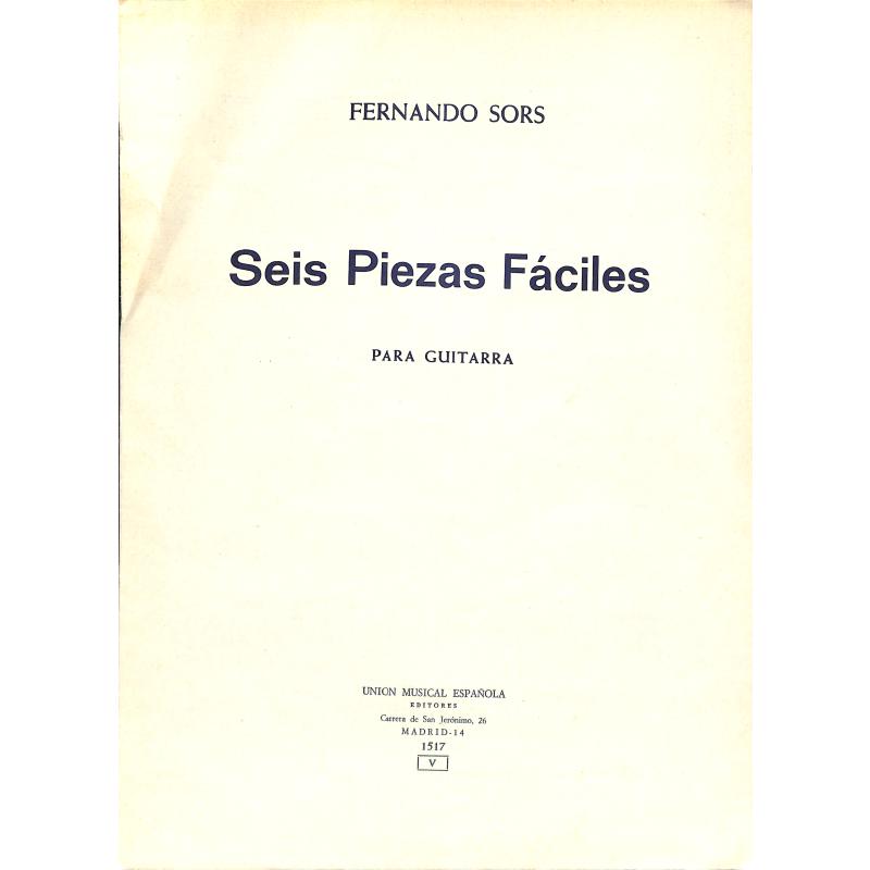 Titelbild für UMG 15170 - 6 PIEZAS FACILES