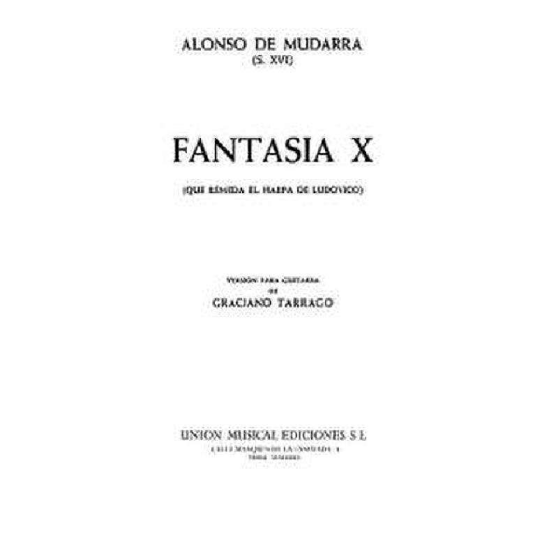 Titelbild für UMG 19288 - FANTASIA X QUE REMEDA EL ARPA DE LUDOVICO