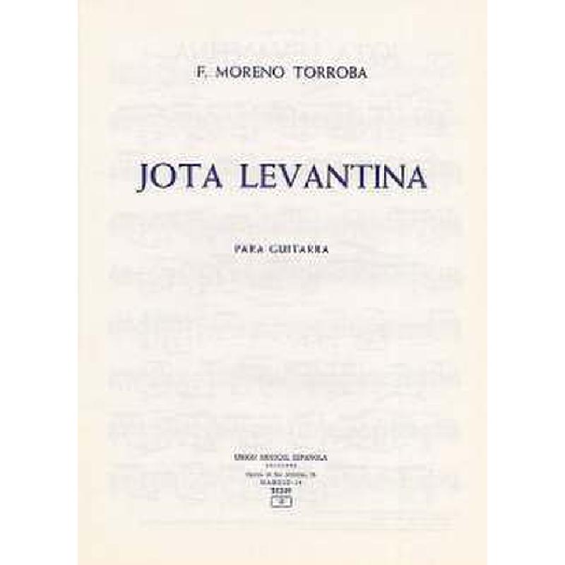 Titelbild für UMG 21249 - JOTA LEVANTINA