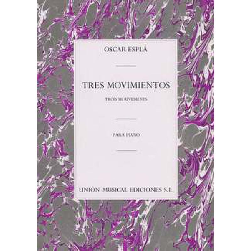 Titelbild für UMP 18800 - 3 MOVIMIENTOS PARA PIANO