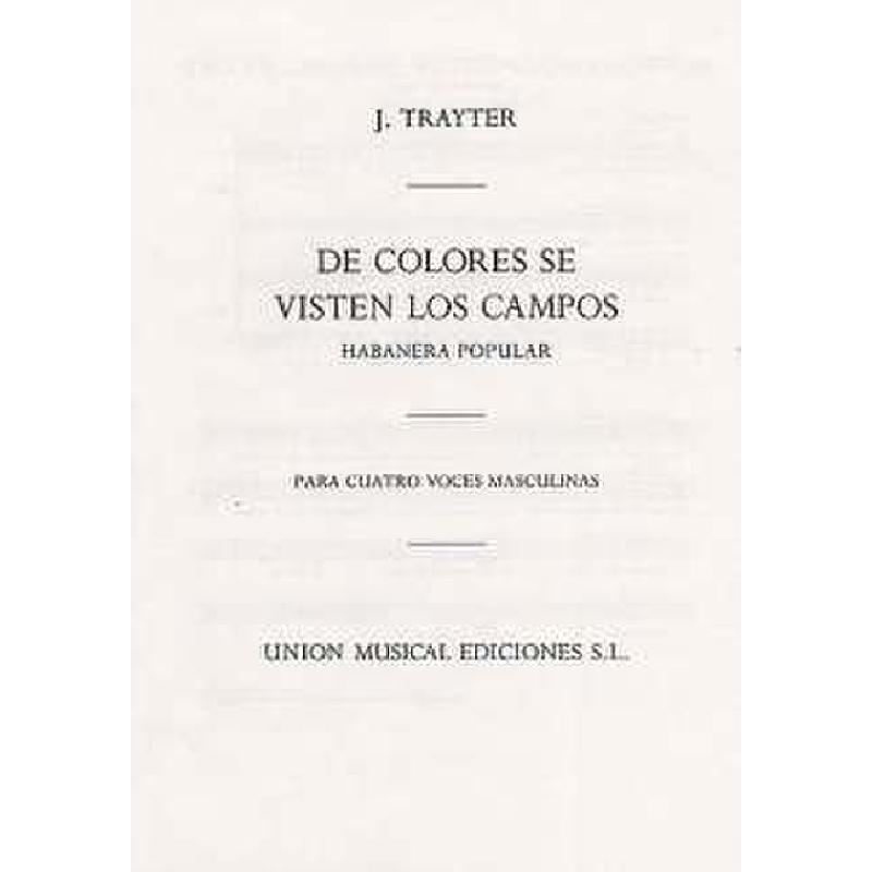 Titelbild für UMV 19706 - DE COLORES SE VISTEN LOS CAMPOS