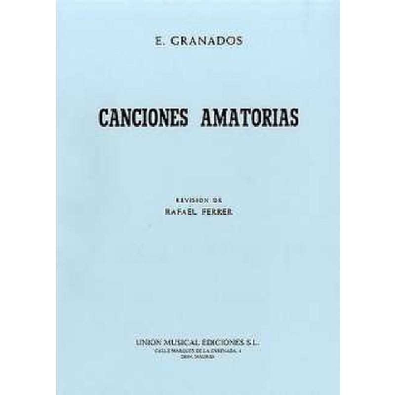 Titelbild für UMV 19807 - CANCIONES AMATORIA