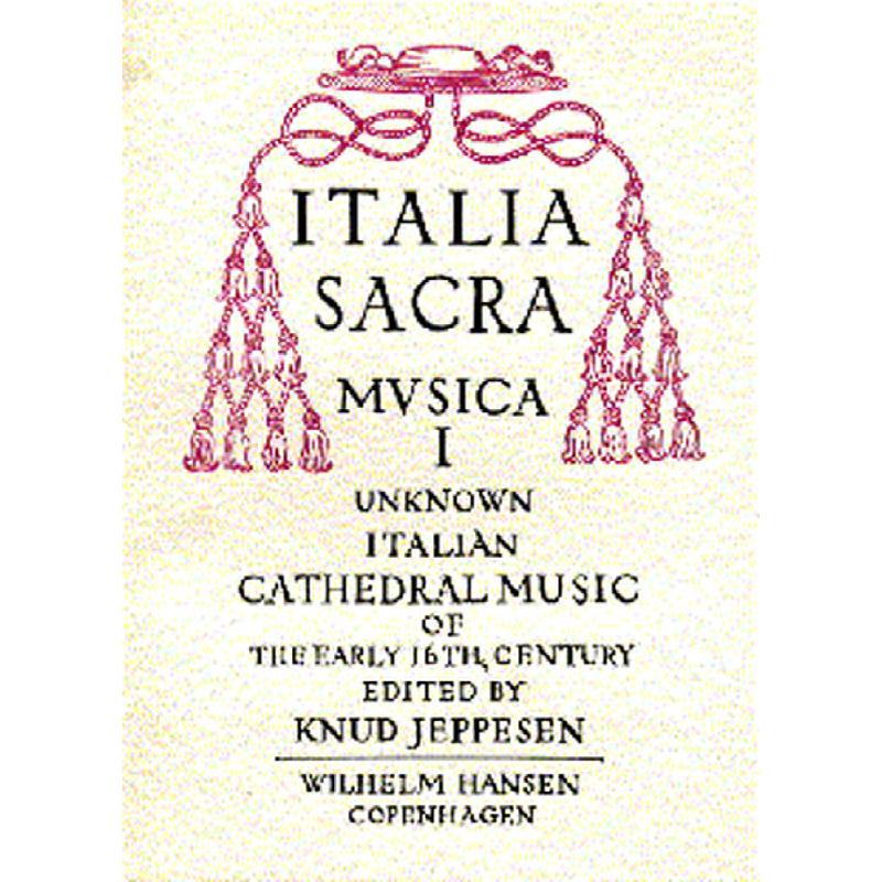 Titelbild für WH 28283 - ITALIA SACRA MUSICA 1