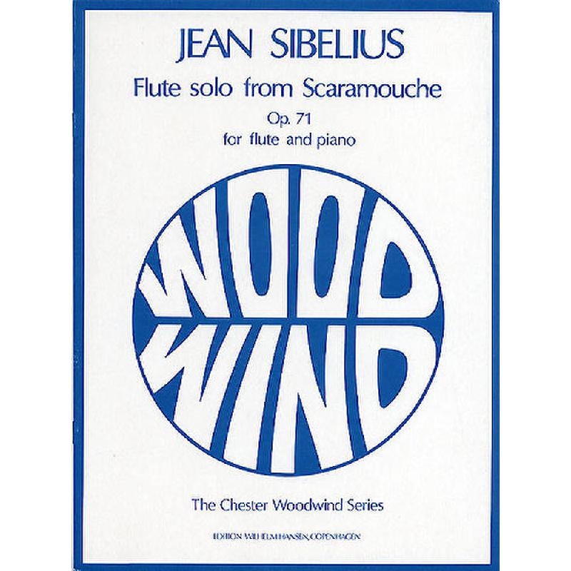 Titelbild für WH 29148 - FLUTE SOLO FROM THE PANTOMIME SCARAMOUCHE OP 71