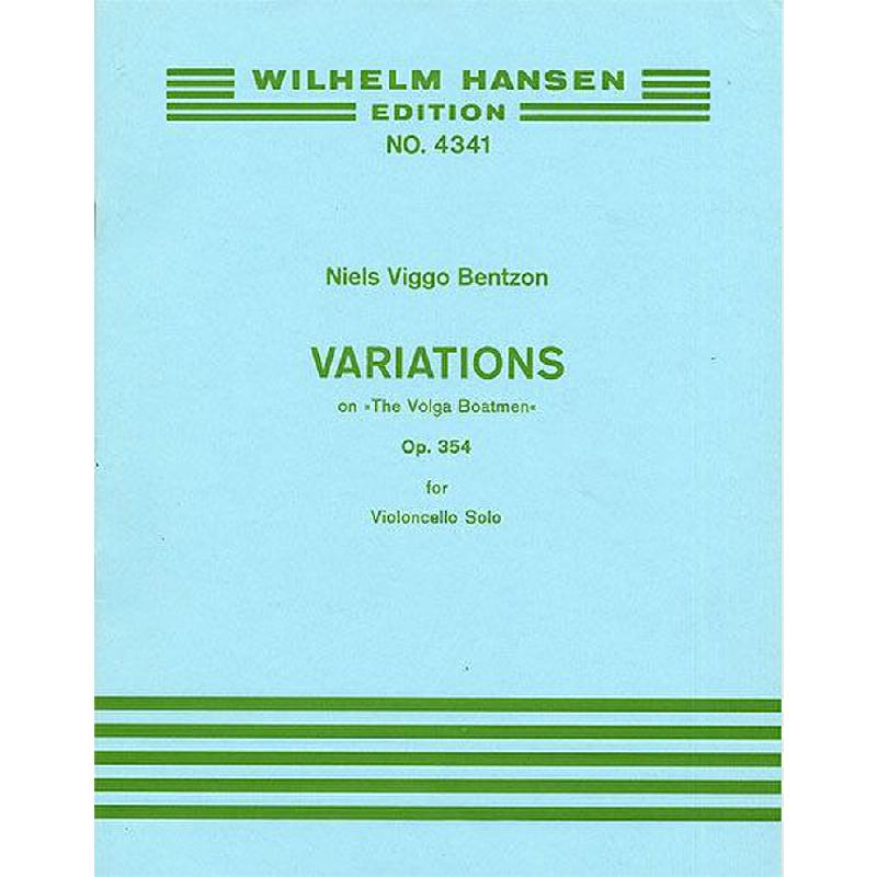 Titelbild für WH 29490 - VARIATIONS ON THE VOLGA BOATMEN OP 354