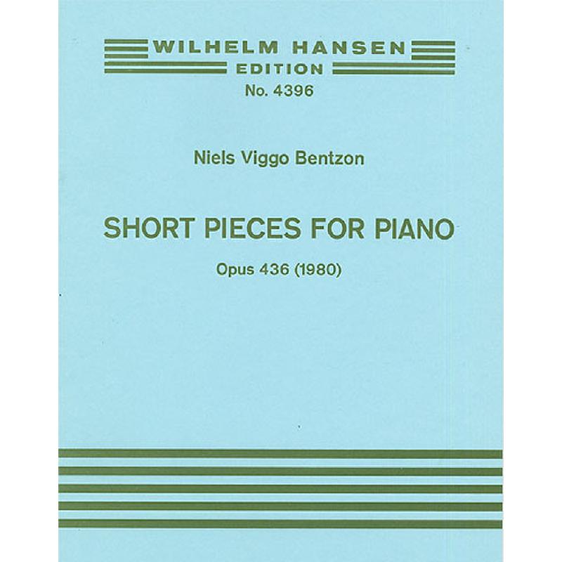 Titelbild für WH 29658 - SHORT PIECES FOR PIANO OP 436