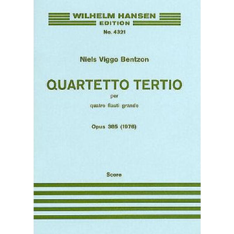 Titelbild für WH 29392B - QUARTETTO TERTIO OP 385 (1976)