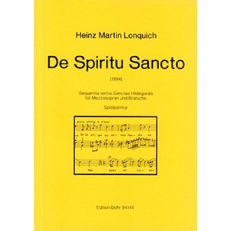 Titelbild für DOHR 94144 - DE SPIRITU SANCTO