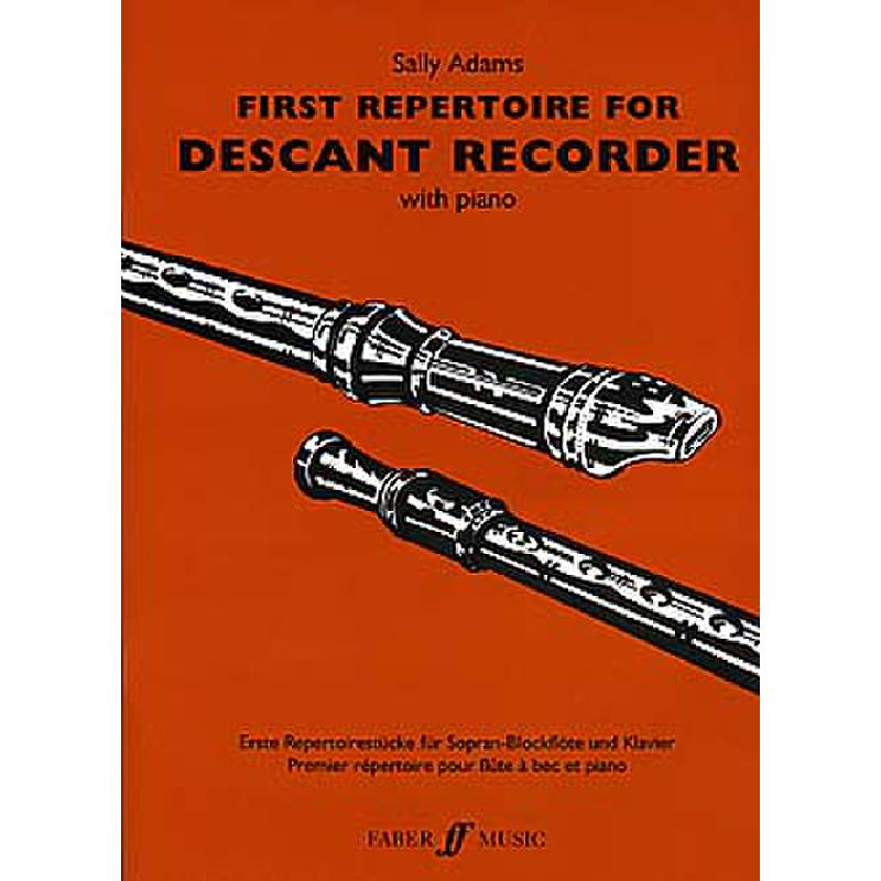Titelbild für ISBN 0-571-52328-5 - FIRST REPERTOIRE FOR DESCANT RECORDER