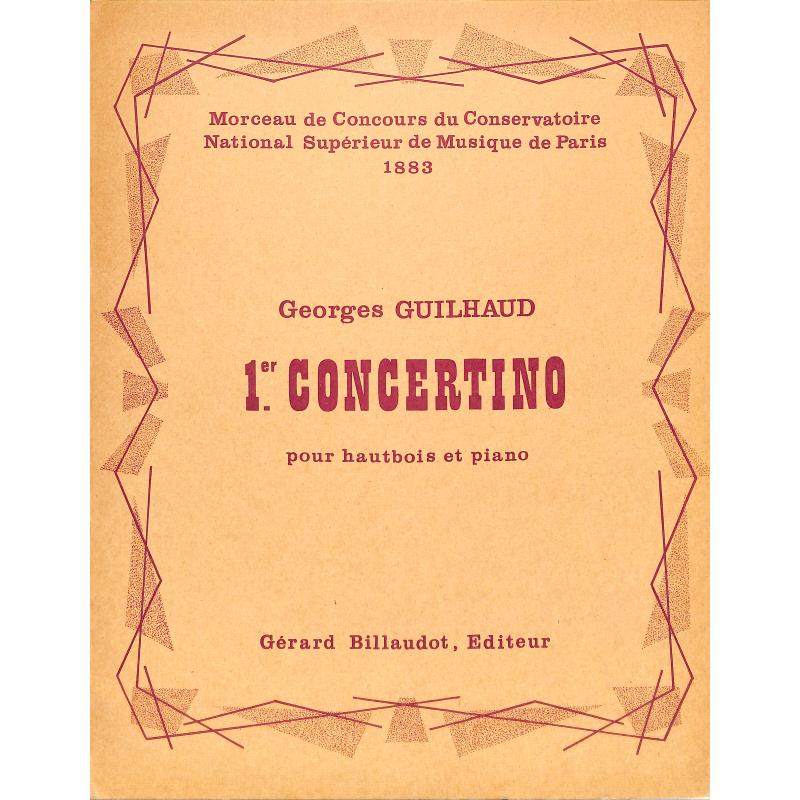 Titelbild für BILL 17144 - CONCERTINO 1 - OB ORCH