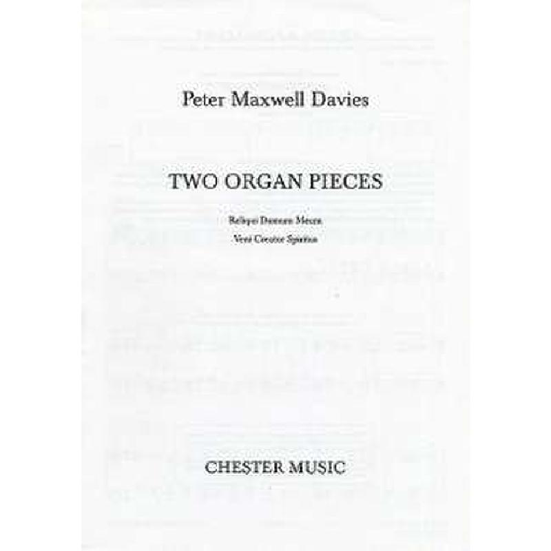 Titelbild für CH 66957 - 2 ORGAN PIECES