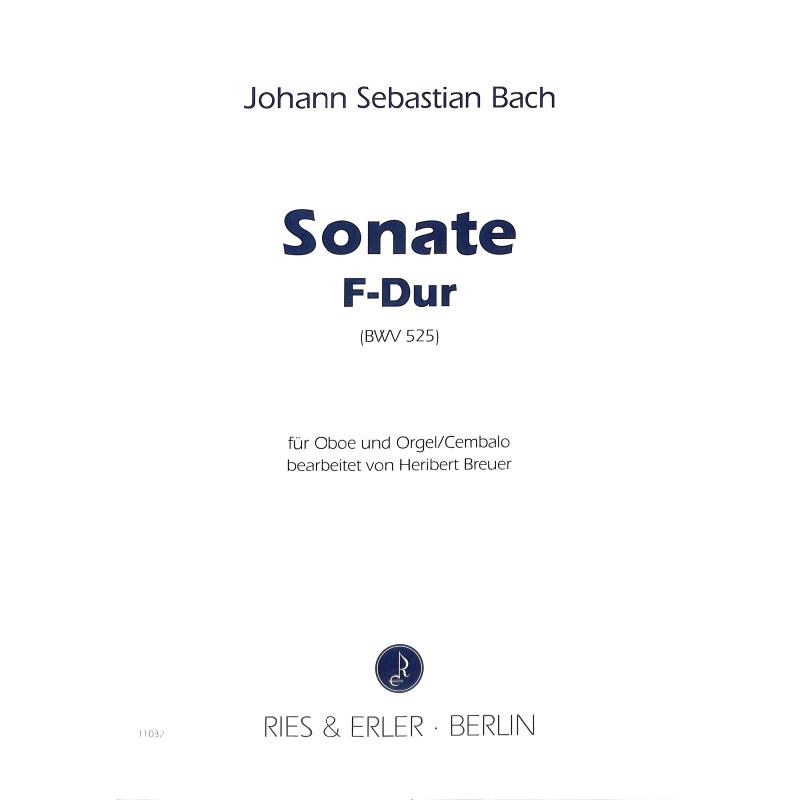 Titelbild für RE 11032 - SONATE F-DUR BWV 525
