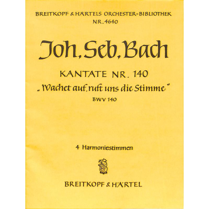 Titelbild für EBOB 4640-HARM - KANTATE 140 WACHET AUF RUFT UNS DIE STIMME BWV 140
