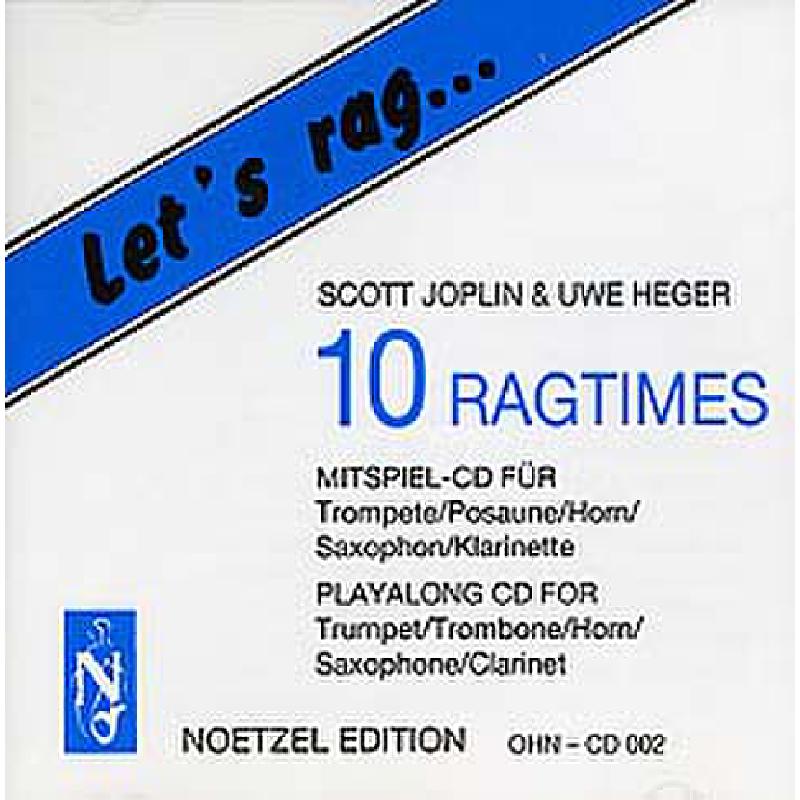 Titelbild für N 4800 - LET'S RAG - 10 RAGTIMES CD 002
