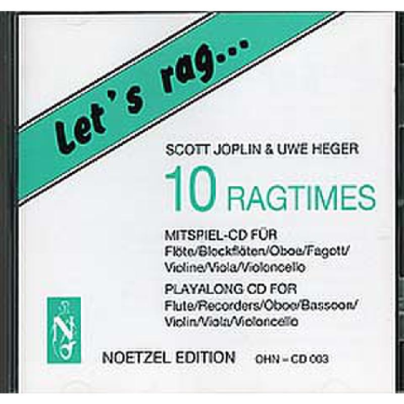 Titelbild für N 4900 - LET'S RAG - 10 RAGTIMES CD 003