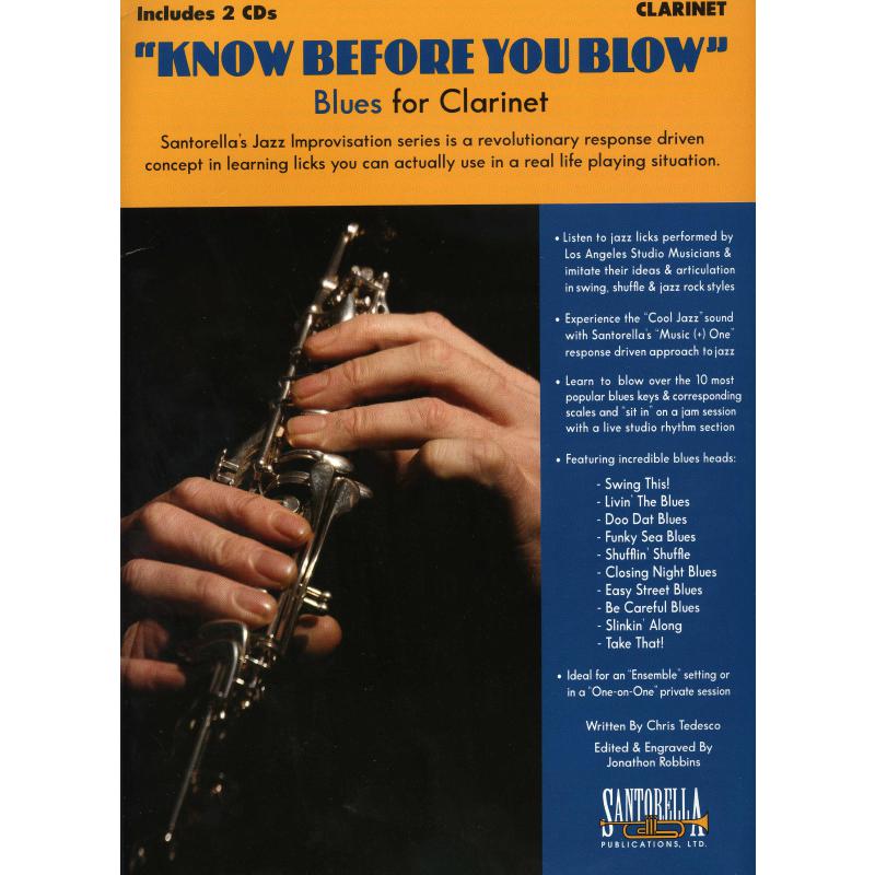 Titelbild für SANTOR -TS430 - KNOW BEFORE YOU BLOW - BLUES FOR CLARINET