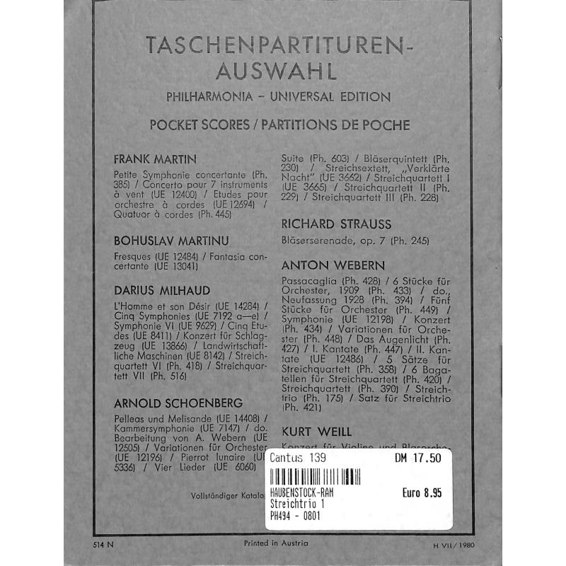 Notenbild für UEPH 494 - TRIO