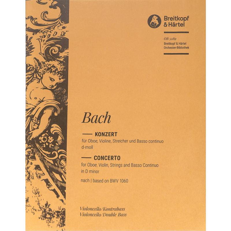 Titelbild für EBOB 5289-VC - KONZERT D-MOLL NACH BWV 1060 -