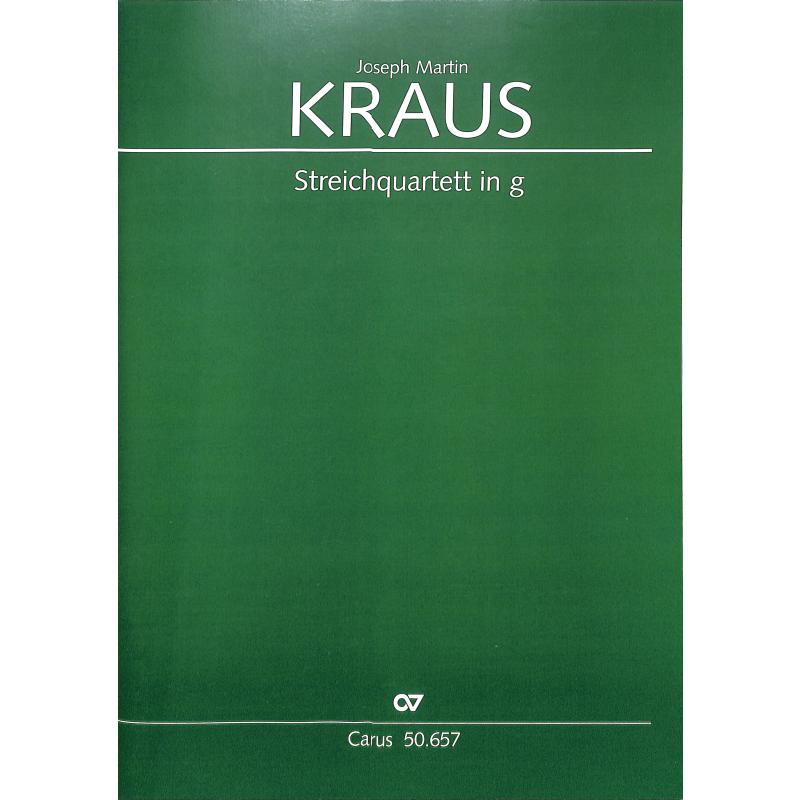 Titelbild für CARUS 50657-00 - Quartett g-moll op 1/3 VB2 183