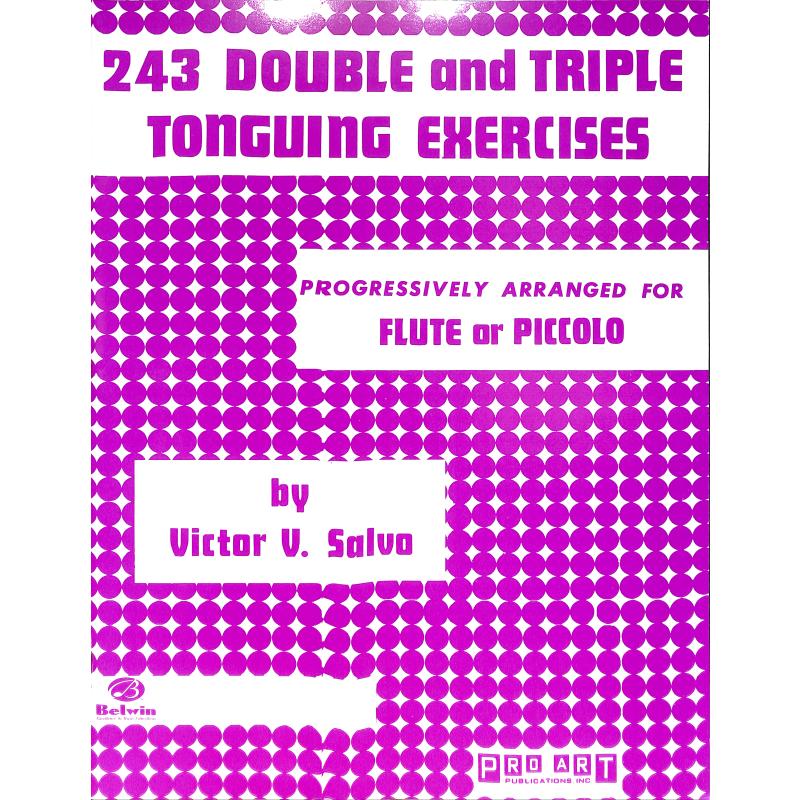 Titelbild für PROBK 01201 - 243 DOUBLE + TRIBLE TONGUING EXERCISES