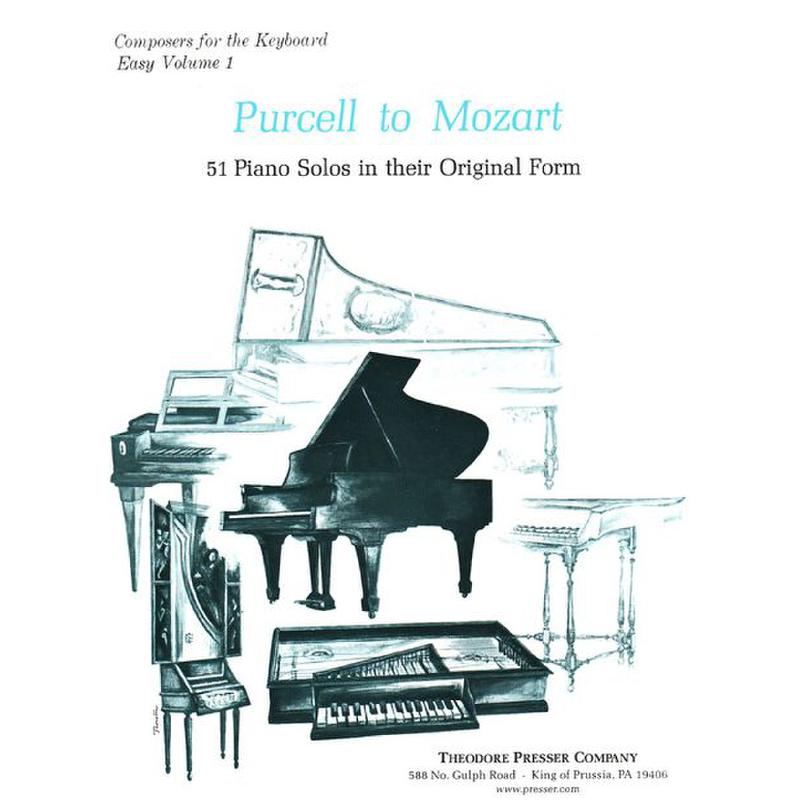 Titelbild für PRESSER 410-41190 - PURCELL TO MOZART 1 - 51 PIANO SOLOS