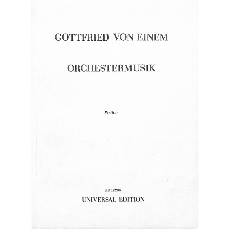 Titelbild für UE 12206 - ORCHESTERMUSIK