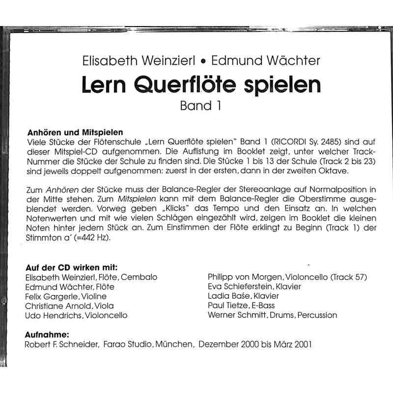 Notenbild für SY 2485CD - LERN QUERFLOETE SPIELEN 1