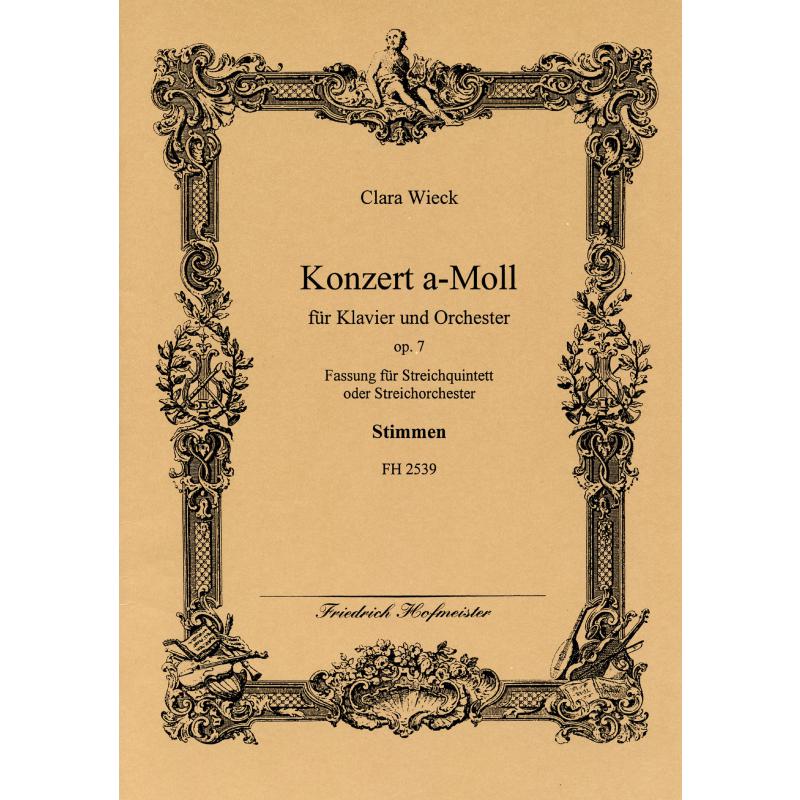 Titelbild für FH 2539 - KONZERT A-MOLL OP 7 - KLAV ORCH