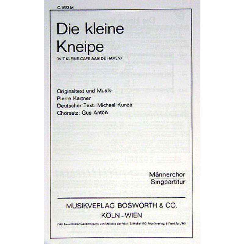 Titelbild für BOE -C1653M - DIE KLEINE KNEIPE
