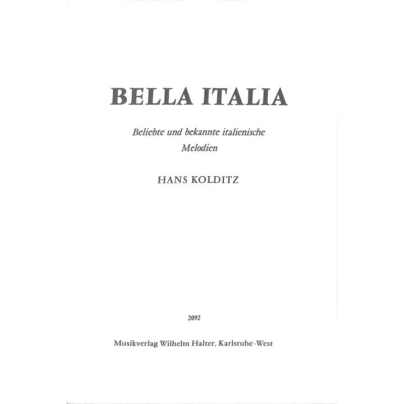 Titelbild für HAL 2092 - BELLA ITALIA - POTPOURRI