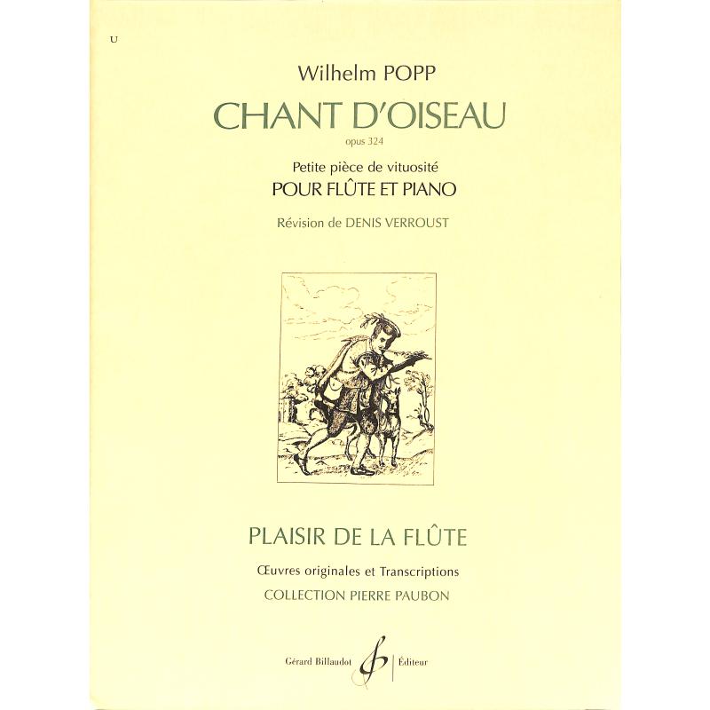 Titelbild für BILL 3014 - CHANT D'OISEAU OP 324