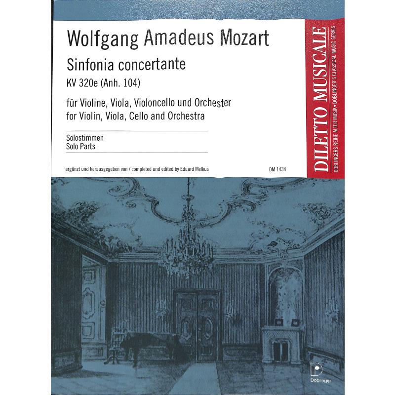 Titelbild für DM 1434-SST - Sinfonia concertante KV 320e (Anh 104)