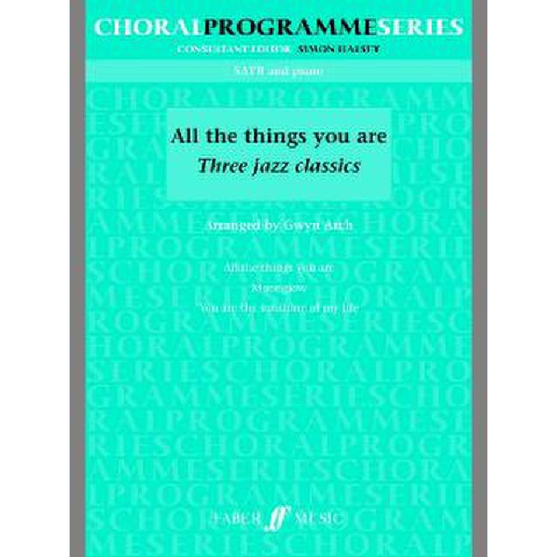 Titelbild für ISBN 0-571-52976-3 - ALL THE THINGS YOU ARE - 3 JAZZ CLASSICS