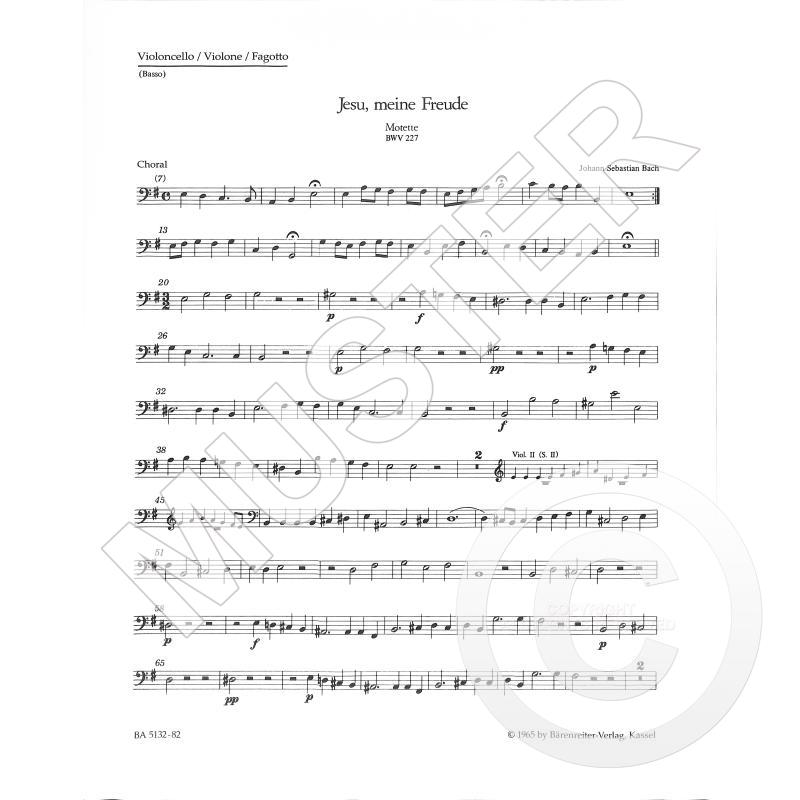 Titelbild für BA 5132-82 - Jesu meine Freude BWV 227 Motette