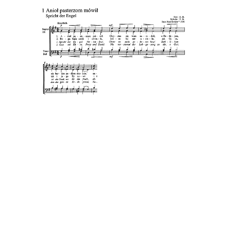 Notenbild für CARUS 7418 - 12 POLNISCHE WEIHNACHTSLIEDER