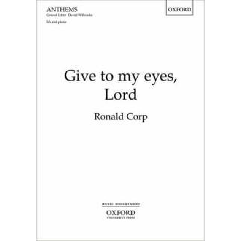 Titelbild für 978-0-19-335921-5 - GIVE TO MY EYES LORD