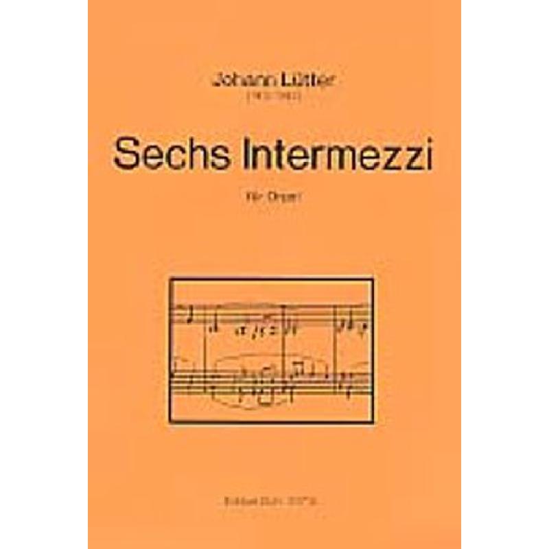 Titelbild für DOHR 20718 - 6 INTERMEZZI