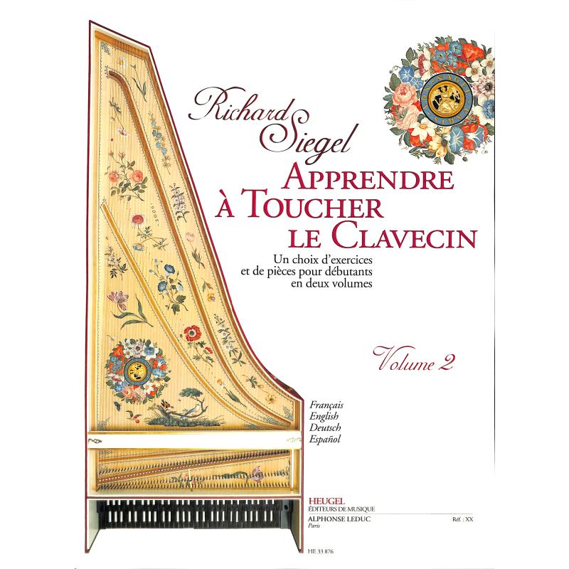 Titelbild für HE 33876 - APPRENDRE A TOUCHER LE CLAVECIN 2