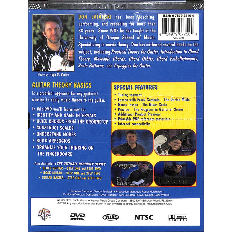 Notenbild für DVD 907758 - GUITAR THEORY BASICS