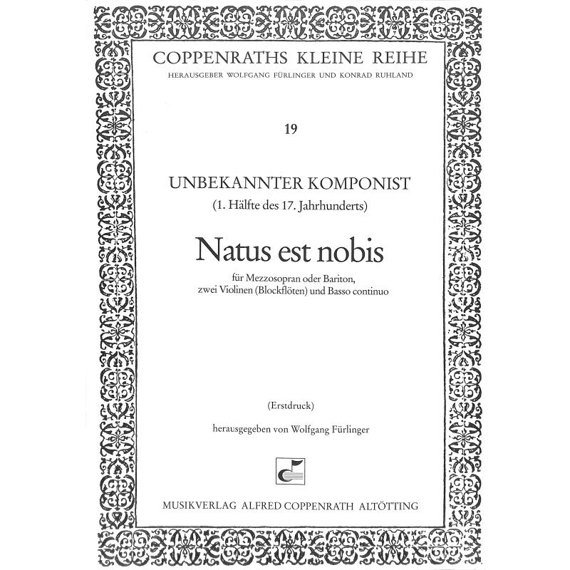Titelbild für COPP 15019-01 - NATUS EST NOBIS
