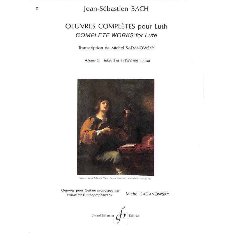 Titelbild für BILL 4400 - LAUTENWERK 2 SUITE 3 + 4 BWV 995-1006A