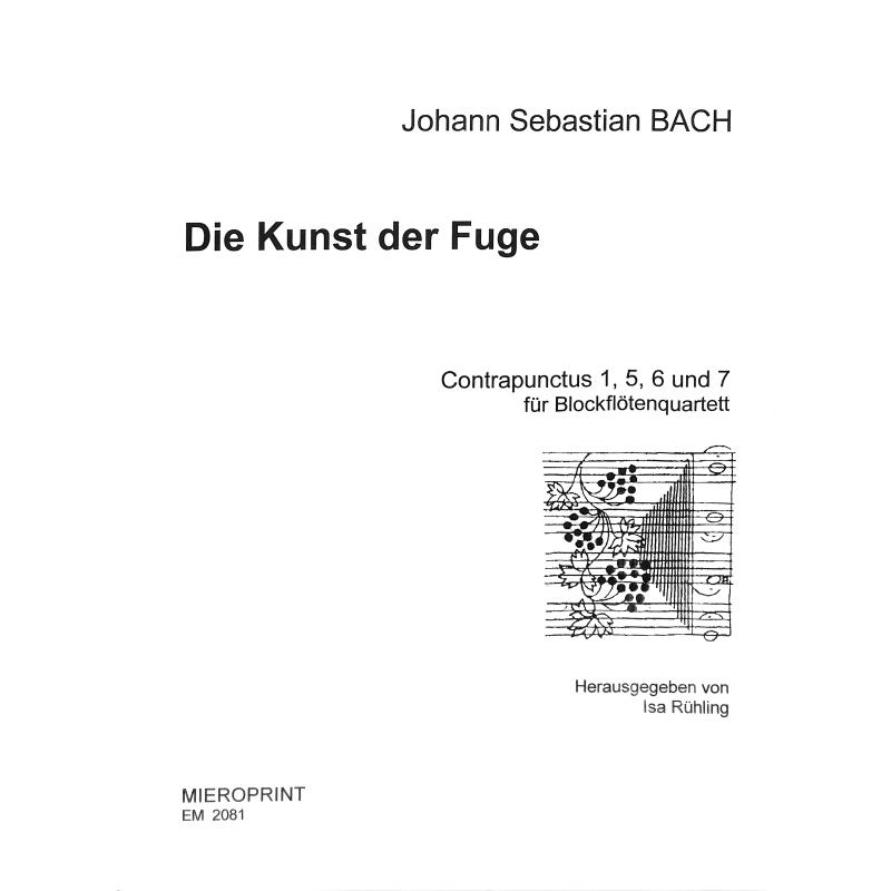 Titelbild für MIEROPRINT 2081 - KUNST DER FUGE BWV 1080